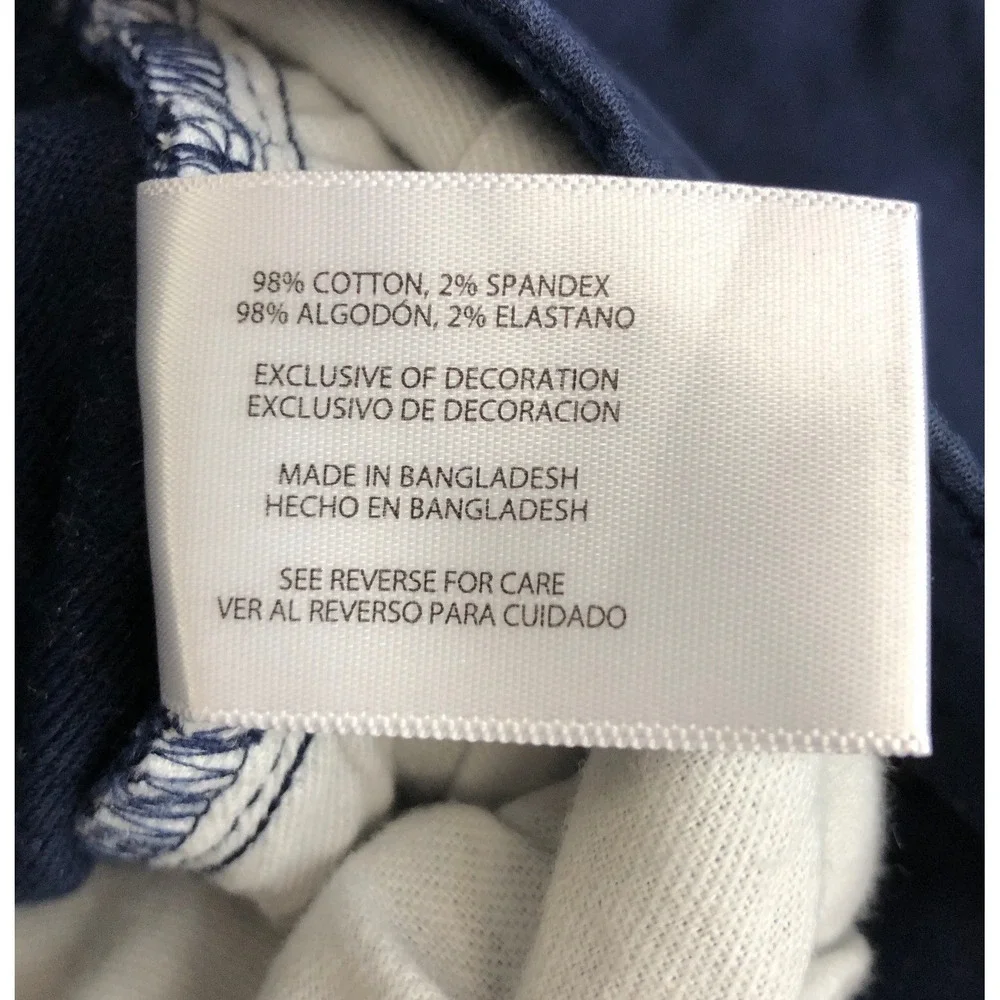 Banana Republic Mens Navy Blue Chino Pants Size 34x30‎ Straight Fit Cotton Blend